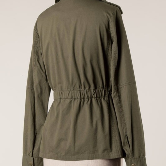 Only 1 left!! NWT Olive Green Utility Jacket - Picture 3 of 6